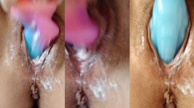 Consolador bad dragón en mi cremoso coño