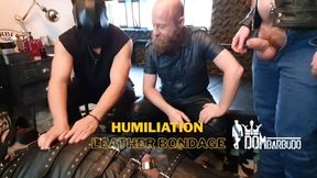 DOM BARBUDO, BRENNO FURRIER, GINGER COWBOY AND SUBMISSIVE – BONDAGE IN LEATHER SACK & KTB – PART 2 - 1080p - LEATHER BONDAGE - LEATHER SACK - PUPPY PLAY - MALE SUBMISSION - COCK RESTRAINT