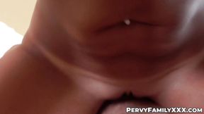 Mature stepaunt Vanessa Cage devours a huge hard cock