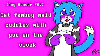 SFW You Called The Femboy Maid Over To Cuddle