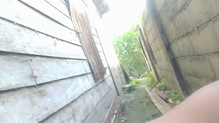 AMATEUR EBONY NEARLY PEE SELF OUTDOOR ASMR