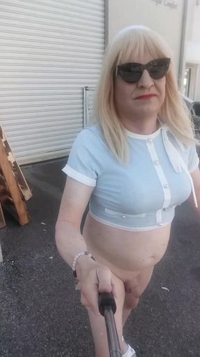 Sissymandy Exposed in Public