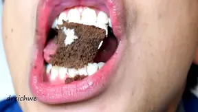 Two Hunks Savor Delicious Black Cupcakes In Mouth–Watering Gay Food Fetish Scene