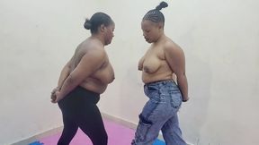 WHEN TWO BULLS MEET IN THE RING FOR A REAL TITFIGHT!