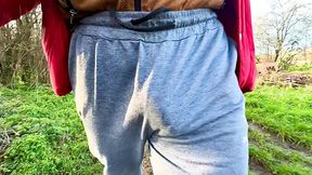 Dirty talking with my cock swinging, even when it is too cold.