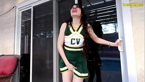 Cheerleader Ziva Feys actual first panty wetting scene