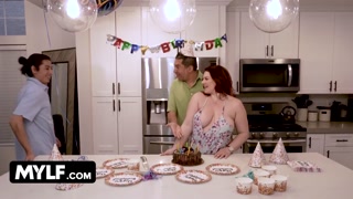Thick Busty Step Mom Emmy Demure Serves Her Juicy Twat To Her Birthday Boy - FreeUse Milf