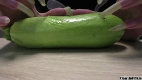 Scratching and destroying small zucchini #3