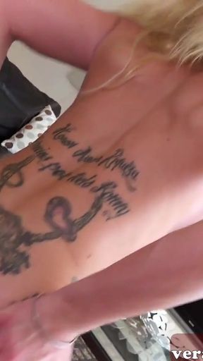 Key moment from &quot;German blonde fitness model is picked up by a guy for anal sex&quot;