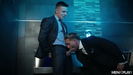 Suited Public Bathroom Cruising