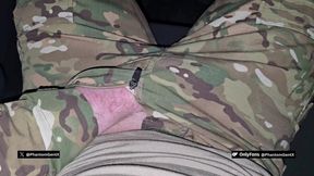 Muscular German Soldier Sneaks Into Car at Night to Jerk off - Phantomgentx