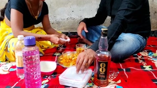 Desi bhabhi drinking a daru and doing sex in  devar
