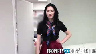Seductive Real Estate Agent Gets Down and Dirty During Office Space Tour