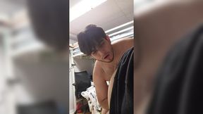 Petite teen with thick cock gives hot doggy sex