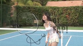 Hot Lesbian tennis players on the court