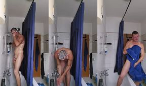 Showering after work and announcing a surprise Part 1