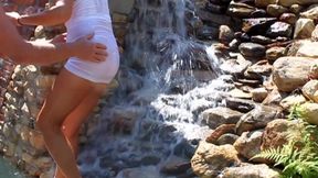 Fun Outdoor Fuck in the Fountain - Candi Annie