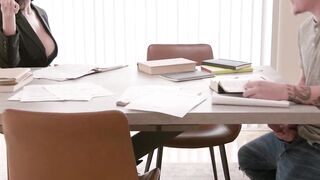 Busty Tutor Gives Student A Lesson He'll Never Forget - Hardcore Fucking