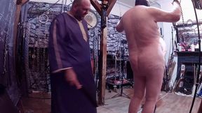 Part 1:- Lanista Bear and Domina Satana takes Bottom Feeder in the dungeon for a bit of tourture!