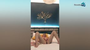 Passionate milf fondles wet pussy on camera