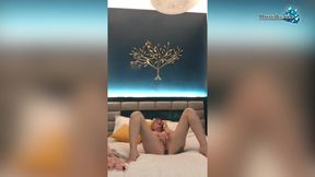 Passionate milf fondles wet pussy on camera
