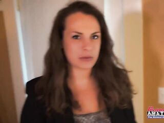 Brunette hair mother I'd like to fuck Lilly M Sucks A Dong And Gets An Anal Bang!