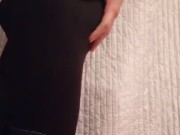 Wearing a Yoga Running Pants by