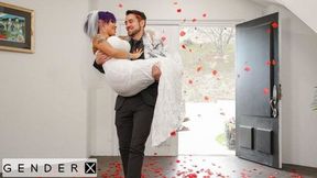 GenderX - TS Foxxy Butt Fucked On Her Wedding Night