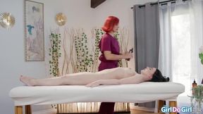 Whitney Wright is nervous for her date tonight cause shes going to have anal sex for the first time.Her milf masseuse Kell Fire can help her get ready