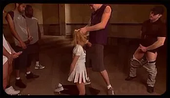 Blonde Cheerleader Emma Haize's Hardcore Interracial Gangbang Adventure