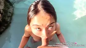 Yimingcuriosity依鸣 - moist beach bang with cum inside / asian chinese amateur slut public outdoor xxx