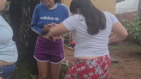 punch after punch: can you take it any longer, skinny girl?
