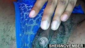 HD Msnovember Hairy Coochie Spread Open, Black Pussy Lips close Up With Oily Lips and Thong In Ass Video On Sheisnovember