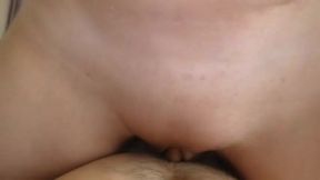 Girl brings the guy to a powerful fountain cum - Hot pov pussy job & Huge Cumshot