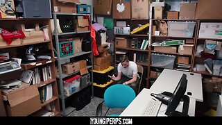 YoungPerps - Officer catches teen stealing and fucks him raw
