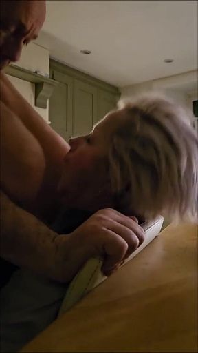 Cheating Mature Housewife Gets Fucked in Her Kitchen by Horny Neighbour