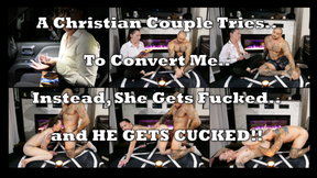 Christian Couple Tries to Convert Me and Instead Get CUCKED