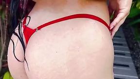 ”#longhair #wetlook #bikini #redvibes”