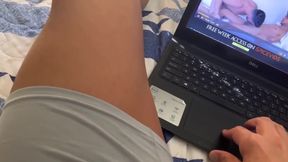 Thick Latino Nut Watcher Cums In Silver Boxers