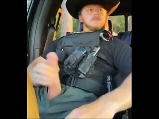 Officer Dom Jacking Off