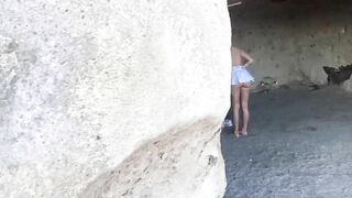 girl gets fucked while I catch her wearing bikini at the beach