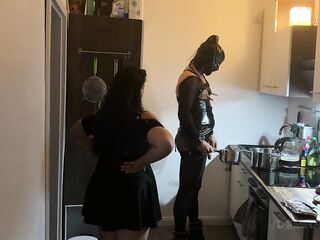 Kitchen Fetish Squirting Madness - Aged Whores Drenched Everywhere