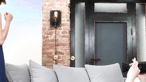 ”Agent Lures Exotic Model Into Awesome Quickie On The Couch”