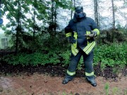Firefighter pup - quick pressure release