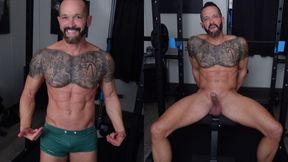 Cumming Hard in the Gym!