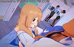 La tiny senpai se queda haciendo horas extra