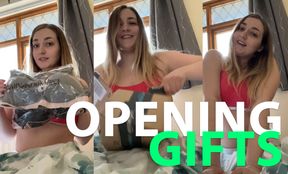 Opening wishlist gifts