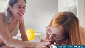 Stephan Rogers joins Ema and Scarlett for some mutual porn fun