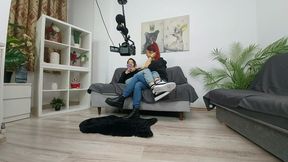 7 horny romanian Dommes - Bdsm Gangbang with Faith