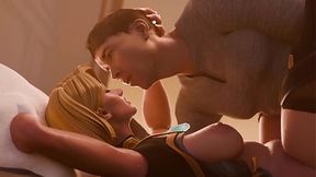 Blonde Emma takes big cock in her ass and straddles it hard
